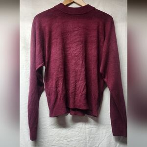 Sag Harbor Maroon Women's Small Sweater